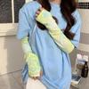 Gradient Color Floral UV Protection Sleeves for Women's Summer Cycling