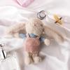 Cartoon Rabbit with Overalls Pendant Plush Dolls Keychain Pendant Fashion