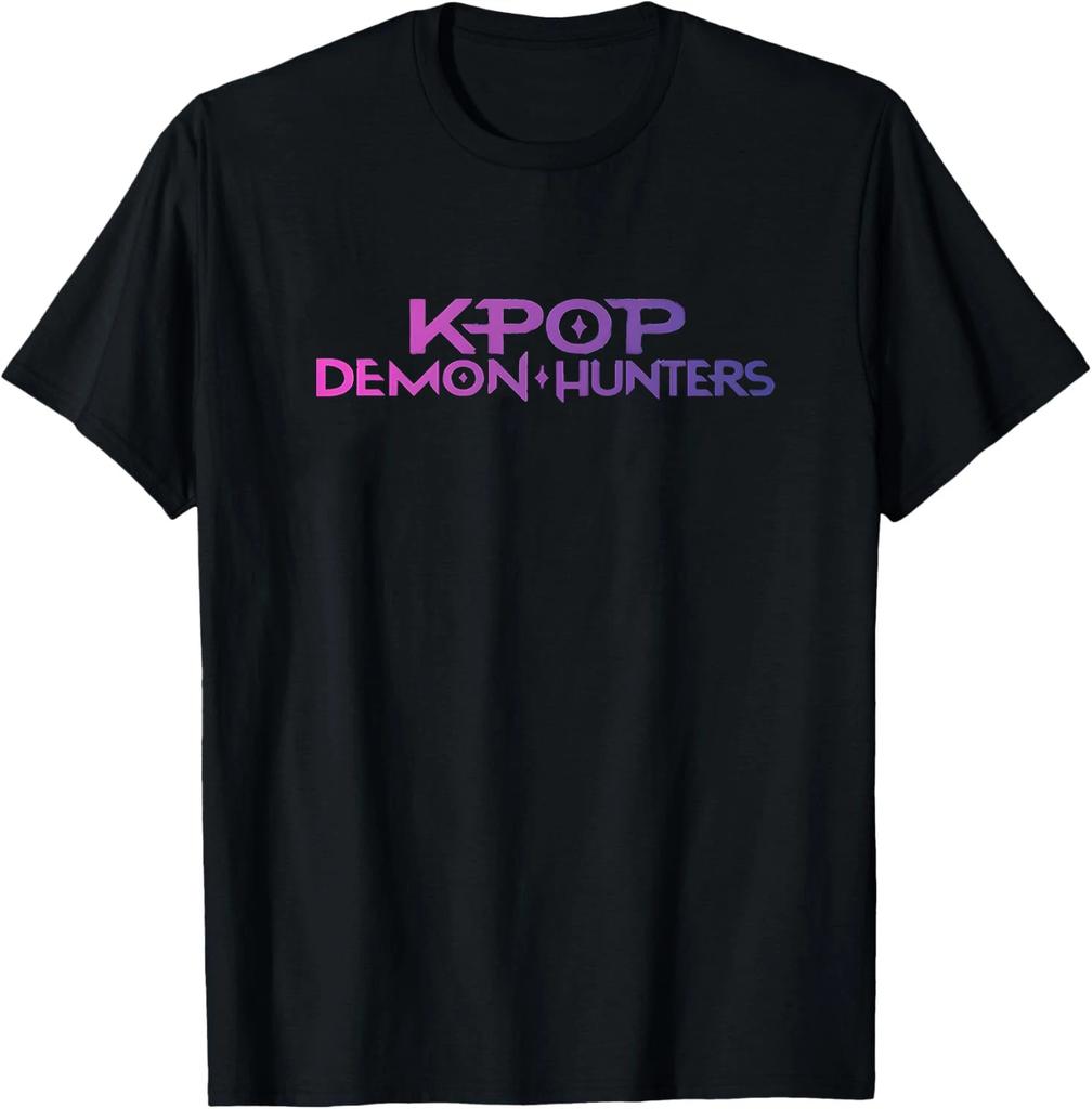 Kpop Demon Hunters Huntrix Anime T-shirt Anime Party Clipart Clothing Graphic Short Sleeve Shirt Unisex Men Women All-season