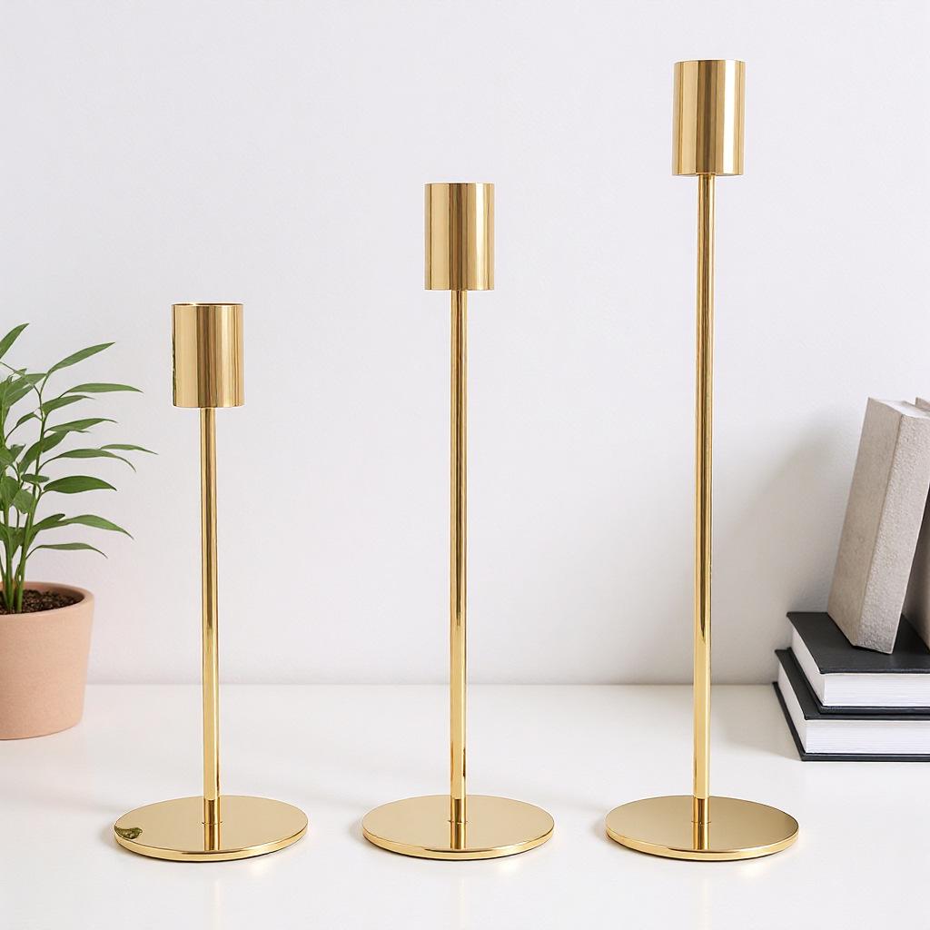 European Style Nordic Metal Candle Holder for Parties and Hotels