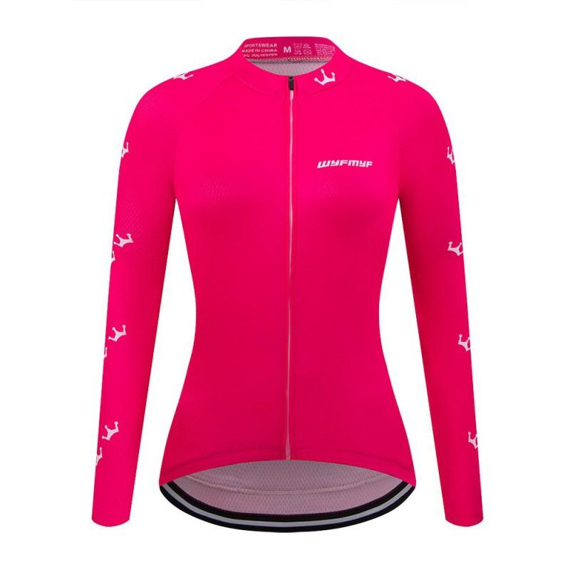 1 Womens Long Sleeve Cycling Jersey Breathable Quick Dry Performance Top Road Mountain Bike