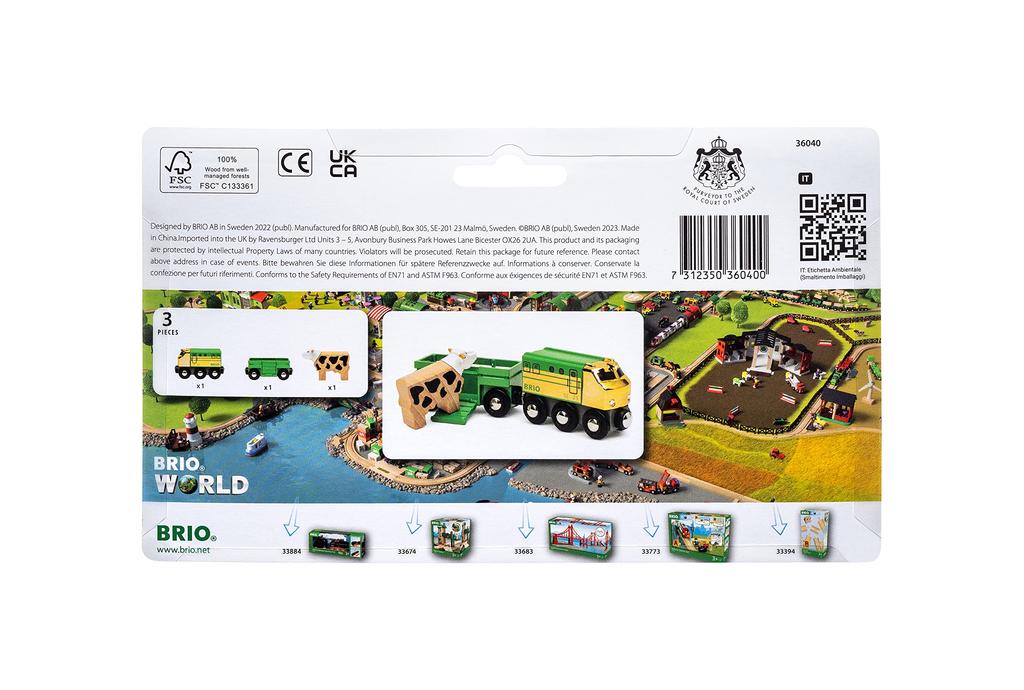 BRIO 2023 Limited Edition Train Ages Wooden Gift 36040, 3+ [Toy, Toy, Locomotive, Car, (Birthday/Christmas)]