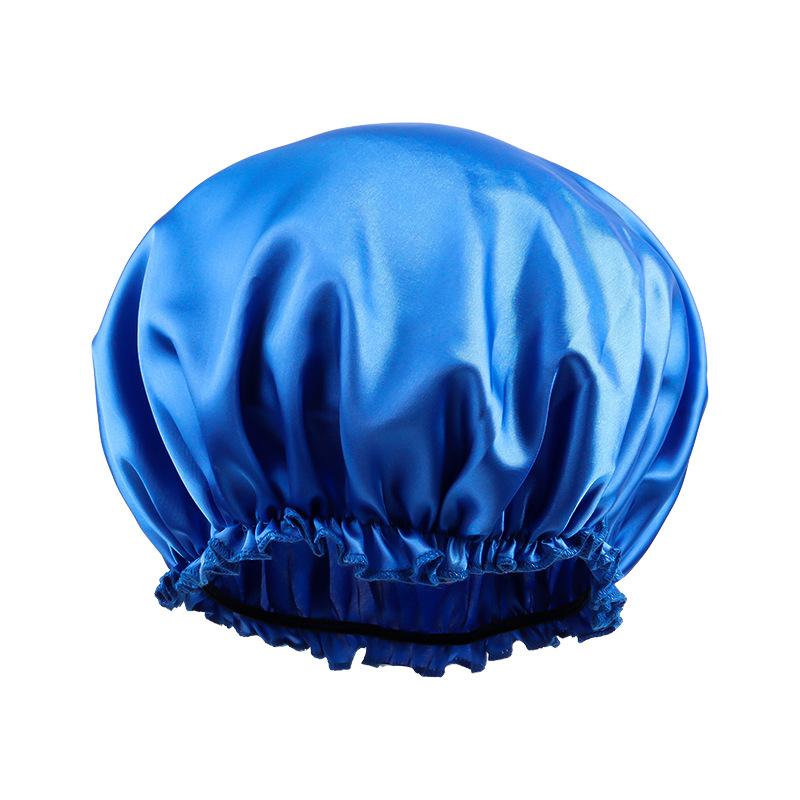 Satin Hair Caps Bonnets Elastic Band Adjust Headwear Curly Hair Cover Hat For Sleeping Women Dye the Hair Cap Styling Accessory