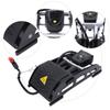 Portable High Pressure Foot Pedal Air Pump Inflator for Mountain Bike Electric Scooter Motorcycleblack