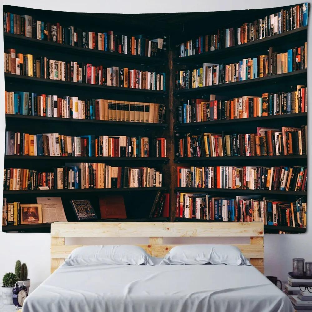 Гобелен для книжной полки в стиле ретро Гобелен для офиса — фото 10