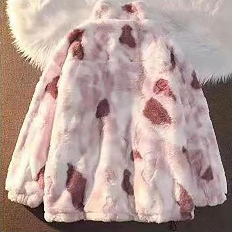 Women's Fleece Jacket Autumn Winter Zipper Outerwear Warm Plush Jackets Harajuku Casual Loose Thick Coat