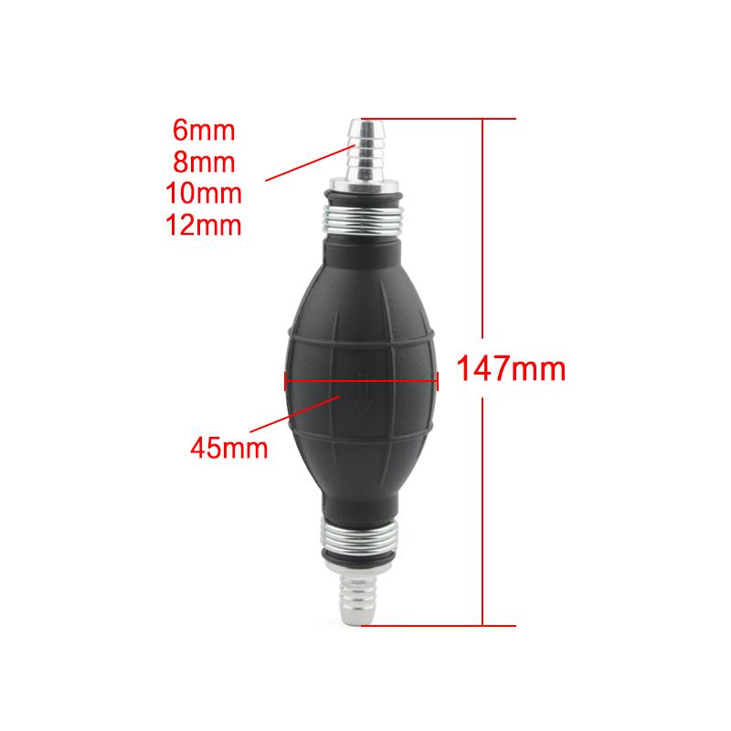

1Pc Universal Fuel Pump Durable Metal In/Outboard Boat Engine Fuel Line Hose Pump Primer Bulb Charm Fuel Pump Petcock Fuel 12mm