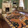 Carpet for Living Room Retro Animal Abstract Printed Children's Bedroom Fluffy Rug Home Decoration Luxury Large Area Plush Mat
