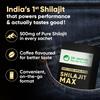 DR. Vaidyas Shilajit Max|Für Ausdauer unterwegs|Steigert Kraft & Energielevel|500 mg 100% reines Himalaya-Shilajit in Kaffee-Geschmack, Pippali,