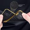 For iPhone 16 Pro Case Crocodile Texture Ring Kickstand TPU+Leather Electroplating Phone Cover