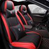 5-Sitzer Luxus Abriebfeste Leder Sitzbezug Auto SUV Voll Vorne+Hinten Universelles Sitzkissen Kopfstütze Lendenkissen