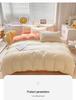 2025 All-Season Home Textile Bedding Set: Bed Sheet, Duvet Cover, Quilt Cover for Student Dorms - 3-Piece Set