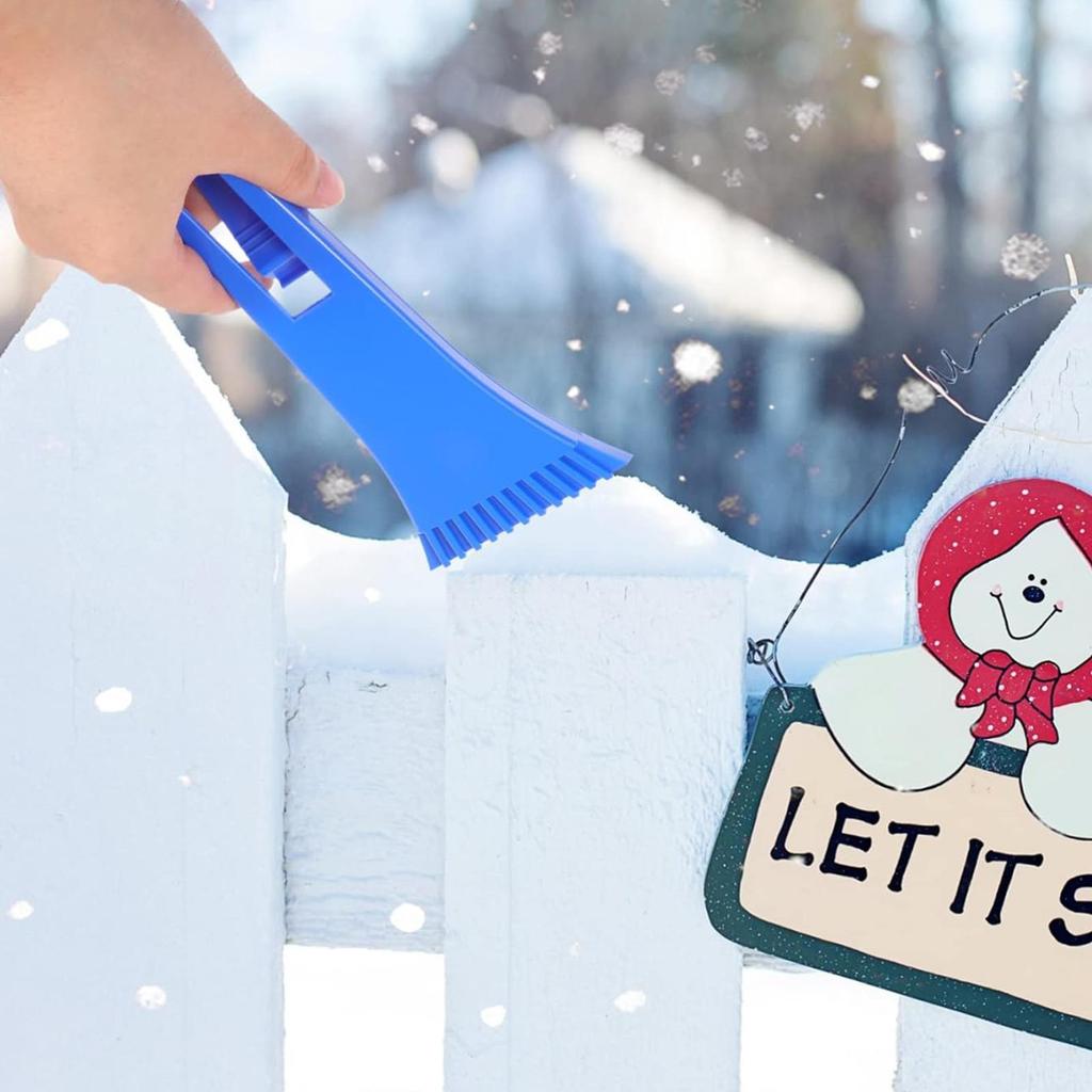 Ice Scraper For Freezer 9 Inch Ergonomic Grip Snow Remover For Cars Heavy Duty Shovel Cleaning Spade For Window Truck Freezer