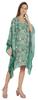 Moomaya Women  s Short Hoodie Kaftan Loose Tunic Kimono Sleeve Mini Beach Cover Up