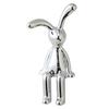 Rabbit Animal Decor Modern Style Cartoon Bunny Sculptures Silver Nordic Rabbit Statue Living Room Decoration