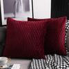 Modern Minimalist Moss Green Pillowcase Striped Velvet Decorative Cushion Sofa Living Room Bedroom