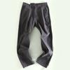 Men's Casual Pants from Foreign Trade Export Surplus, European Quality, Solid Color, Pure Cotton, Trendy Straight-Leg Long Pants for Men
