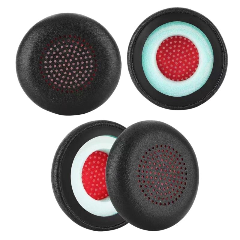 1Pair Earpads Protein Leather Ear Pad Ear Cushions Cover Memory Foam Earmuffs for HC5 HC6 Headsets