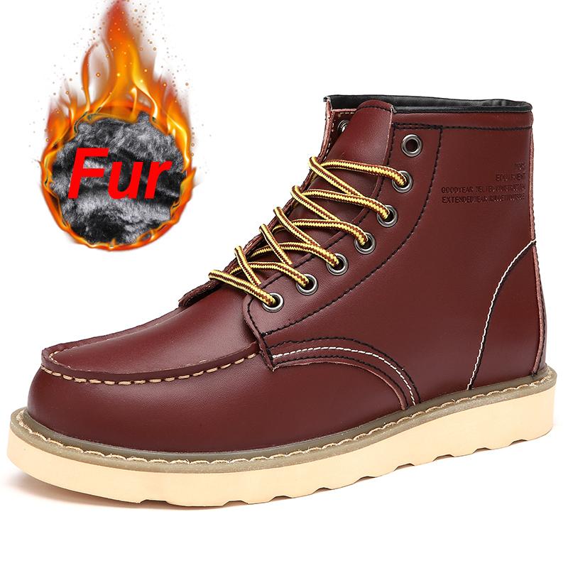 Mode Stiefel Herren High Top Stiefel Hochwertige Echtleder Schuhe Mode Outdoor Sneaker Herren Schnürstiefel Rutschfest Knöchelstiefel für Paare