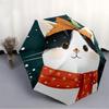 1pc Winter Cat Automatic Folding Umbrella - Compact 8-Rib Design, Durable Plastic & Iron, Lightweight for Outdoor Daily Use177