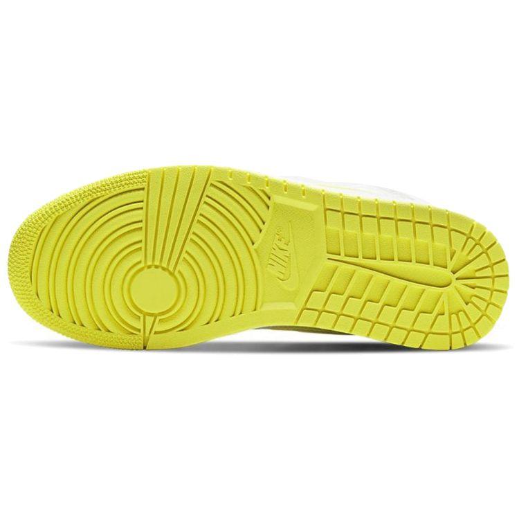 Air Jordan 1 Mid SE Voltage Yellow Women Sneakers White Sail Light-Voltage-Yellow-2 DB2822-107