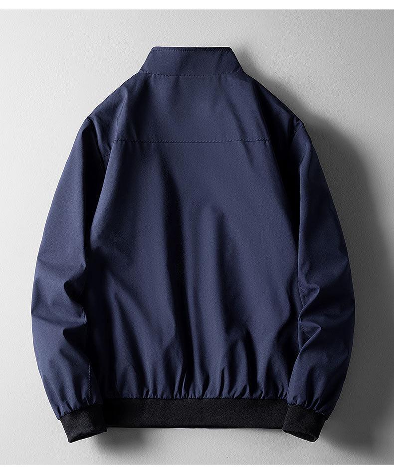 Herren Frühling/Herbst Freizeitjacke im koreanischen Stil mit Reißverschluss