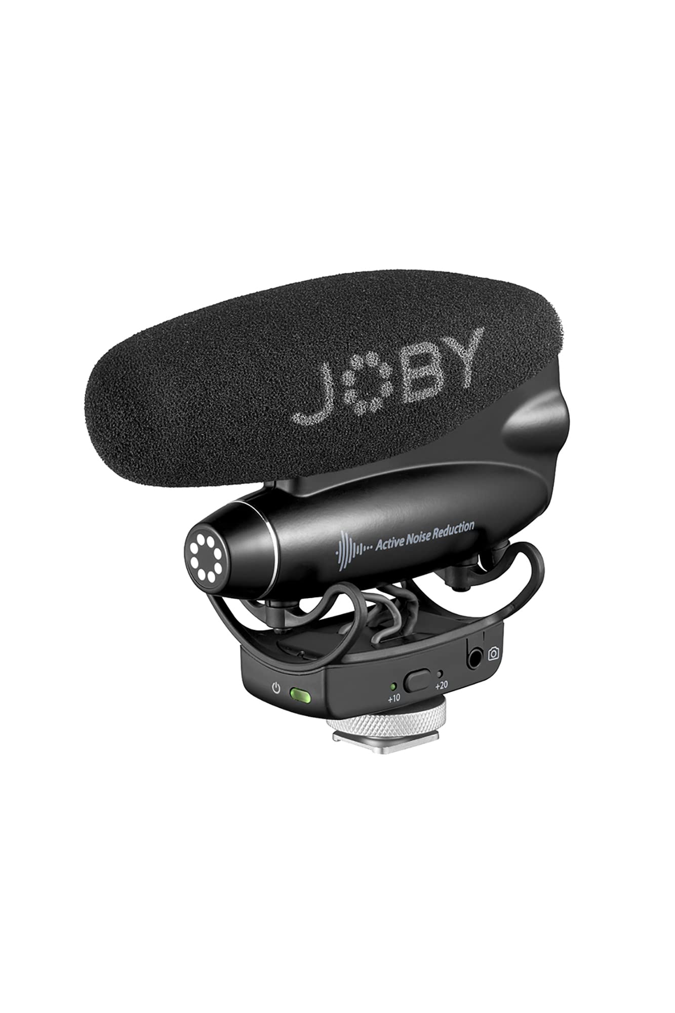 

Joby WAVO PRO On-Camera Shotgun Microphone for YouTubers and Vloggers with Noise Reduction, SafeTrack Mode, and App for Audio Level Monitoring and