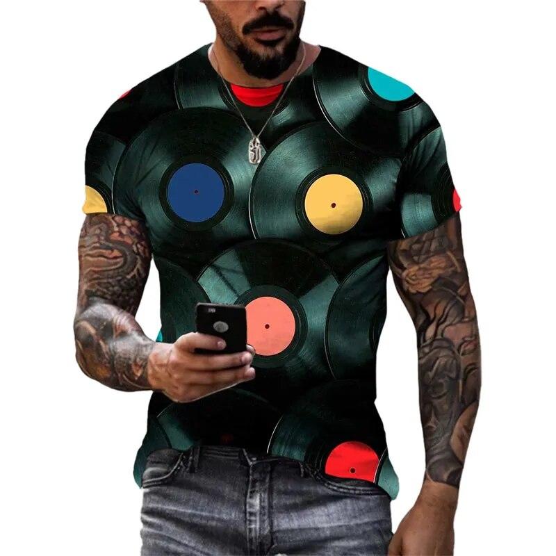 Moda Nuovo Retro Stile nazionale magliette grafiche Tendenza estiva Uomo Casual streetwear Personalità harajuku Stampa O-Collo Tees Top