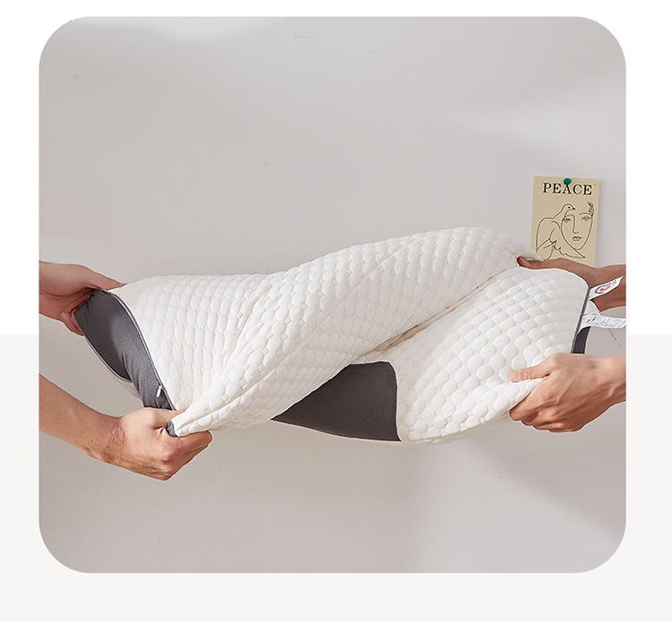 Non-Collapsing High-Weight Knit Neck Pillow for Cervical Support - Ideal for Adults, Students, Home & Dormitory
