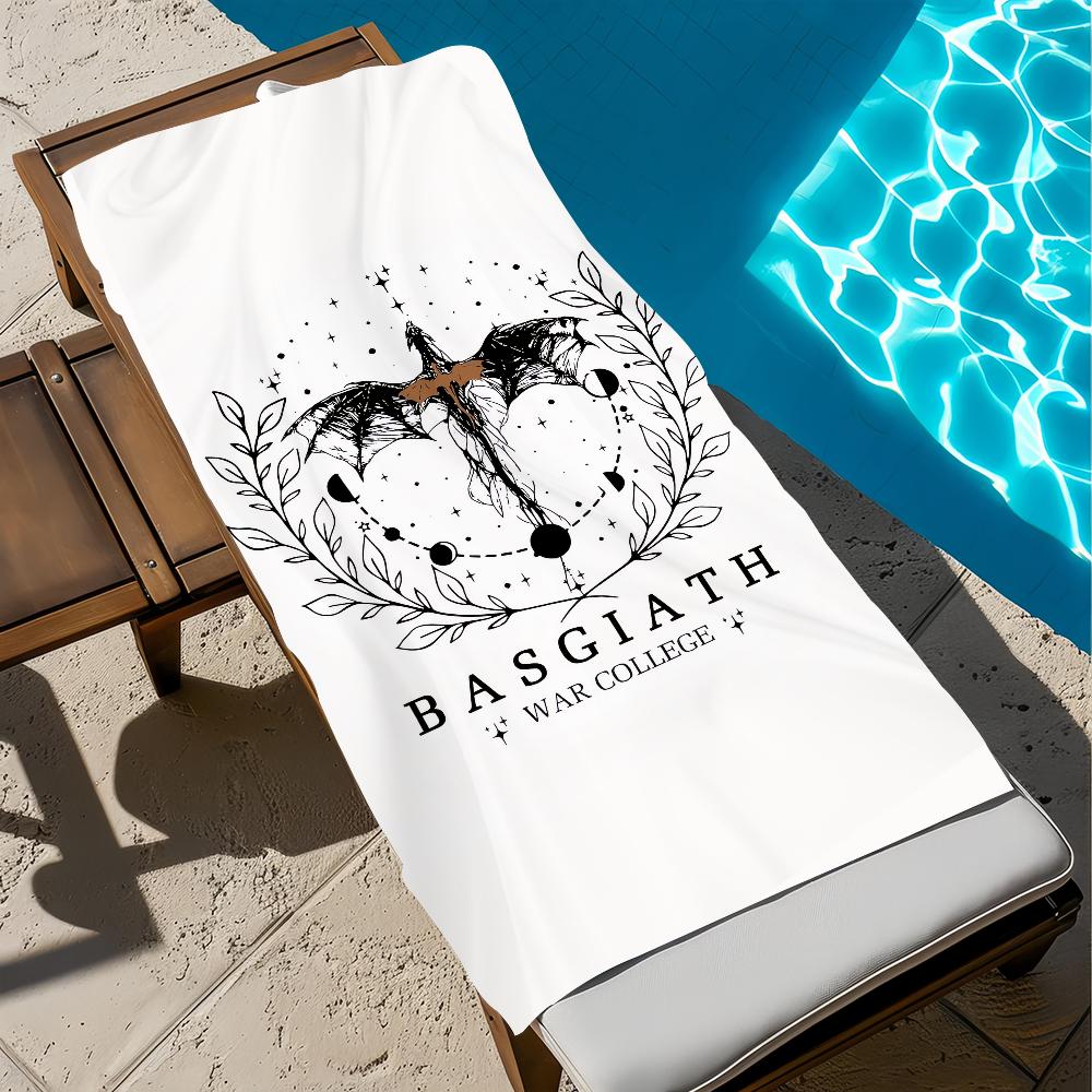 Books F-Fourth Wing Iron F-Flame Towel Beach Quick Dry Soft Pool Towels Gift for Travel Gym Shower Camping sports