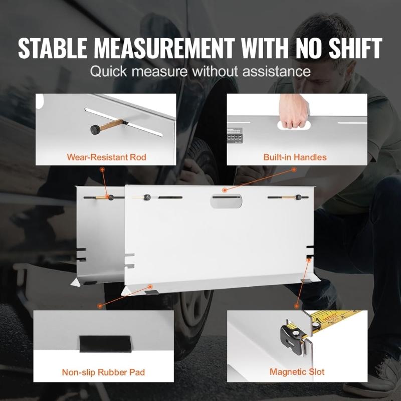 Autoreparaturwerkzeuge Achsvermessungswerkzeug Spurplatten für Auto SUV Spurvermessungswerkzeug Platten Achsvermessungs-Messwerkzeug
