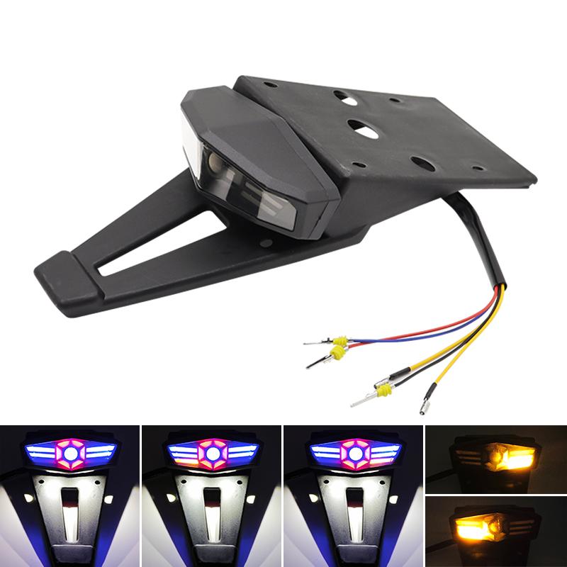 

Задний фонарь мотоцикла с кронштейном Универсальный светодиодный задний сигнальный фонарь Индикатор остановки тормоза для ATV Bobber Enduro Dirt Bike 1 piece