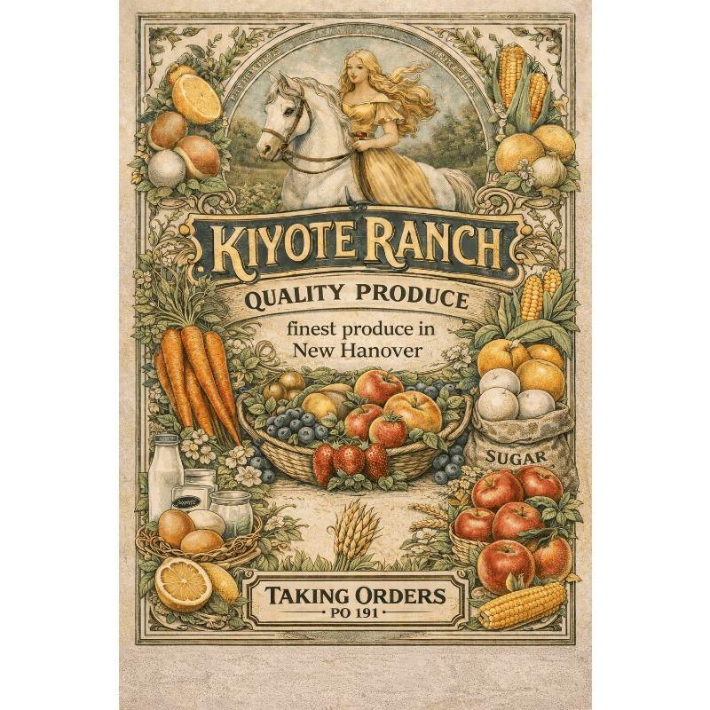 Metal Wall Poster, Agricultural Art, Decorative, 20x30cm
