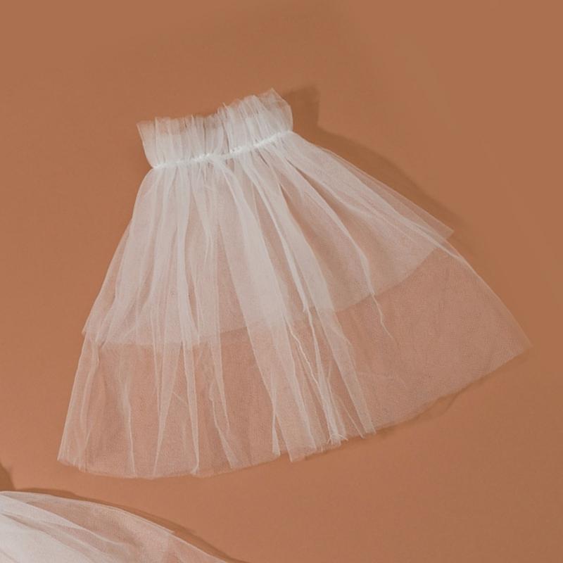 Detachable Layered Sleeves Bride Wedding Arm Cover Decorate White Ruffle Puff Sleeve for Bridal Accessories Gloves