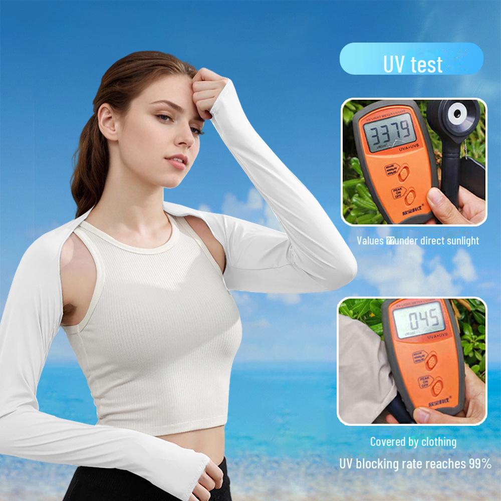 Ice Silk Sun Protection Shawl Sleeves for Outdoor Sports – Unisex.
