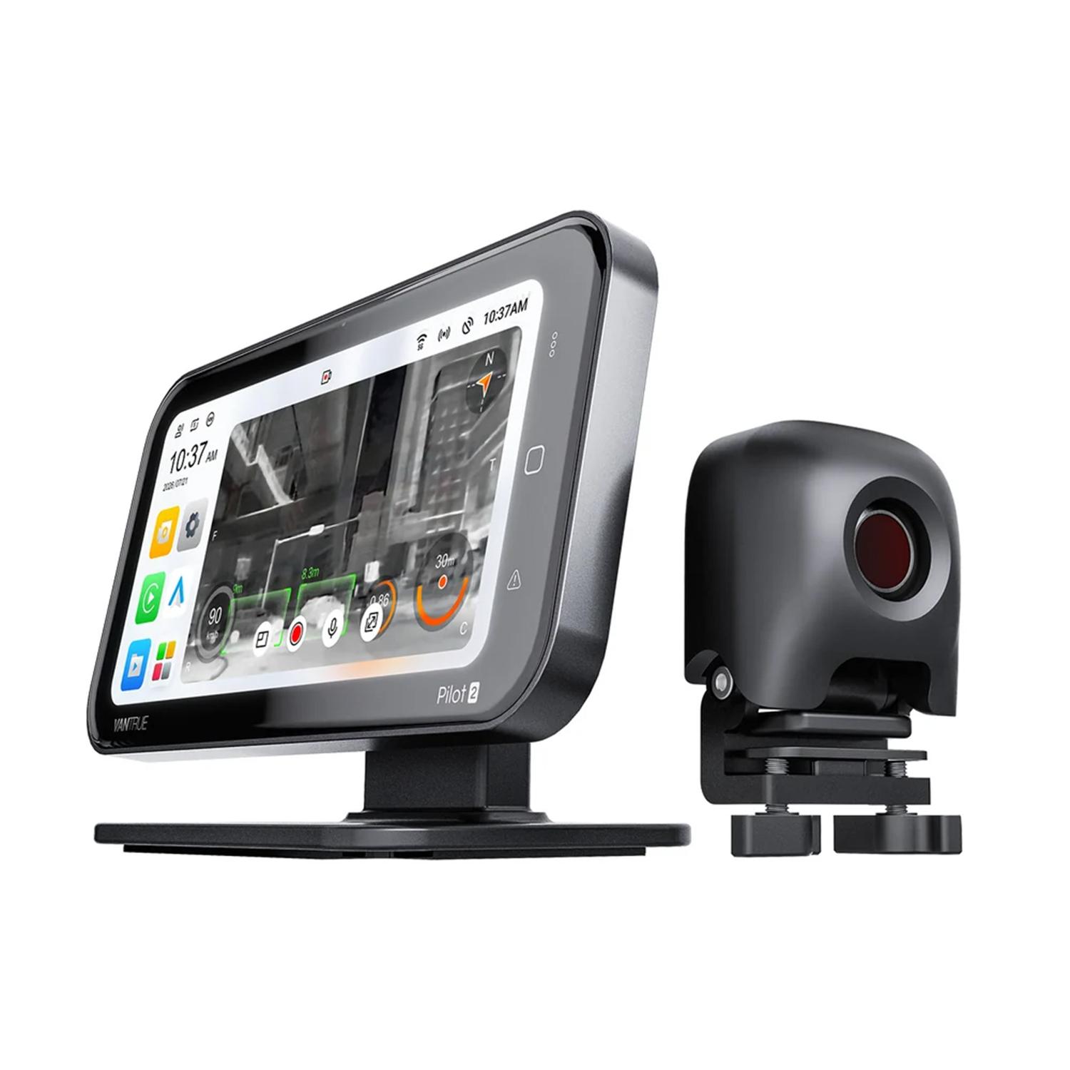 Vantrue Pilot 2 Thermal System Dashcam – 's Werelds eerste dashcam met thermische beeldvorming, 2K+1080P+2K+Thermische lens, 4 kanalen 360°, CarPlay en Android Auto, 24/7 parkeermodus