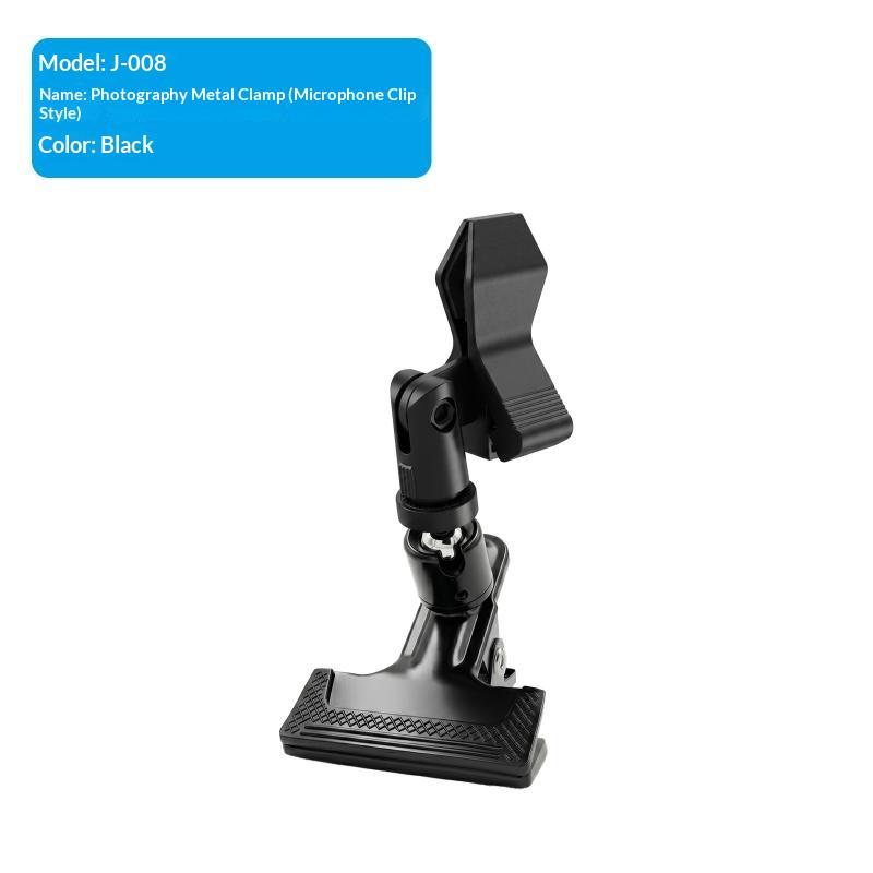 Metal Ball Head Clamp With 1/4" Screw Grip Clip Mount Camera Mobile Phone Holder Photography Accessories For Photo Studio