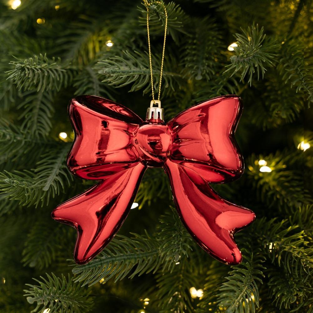 Bowknot Christmas Hanging Colorful Design Bowknot Pendant Christmas Tree Bow Decor Christmas