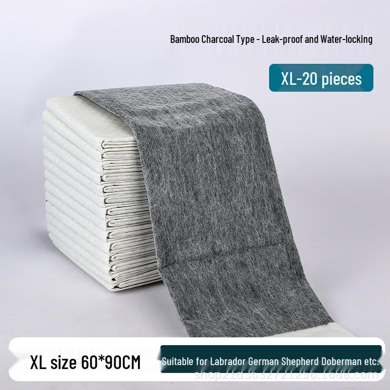 Ultra-Absorberende Bamboe Houtskool Hondentoiletkussentjes - Dikke, Wegwerp, Sterk Absorberende Luiers