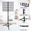 Braiding Hair Rack Standing 144 Pegs Display Stand Hair Racks Adjustable Height Hair Extension Holder for Stylists Braiders