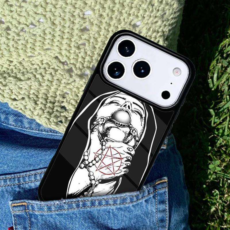 Pentagram 666 Demonic Mobile Phone Case Compatible with IPhone 17 16 15 14 13 12 11Pro Max 17 Air Cover