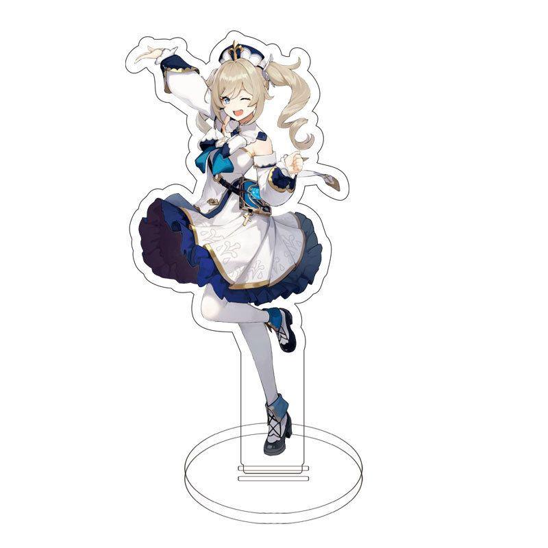 Genshin Impact Game Acrylic Figure Stand Klee Keqing Ganyu Display Desktop