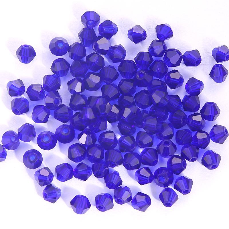 200 Pièces 4MM Perles de Verre Forme Cônes Cristaux Facettés pour la Fabrication de Bijoux Bracelet Collier Boucles d'Oreilles Perles DIY