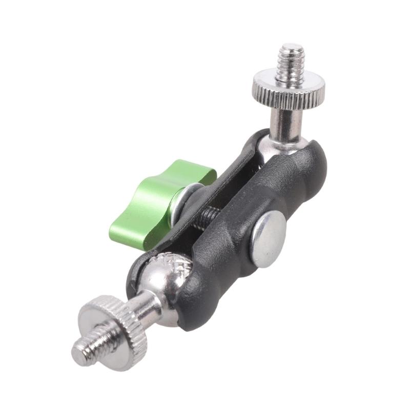 1/4inch Ball Head Joint Base Double Socket Arm Extension Arm Motorcycle Bike Phone Mount Action Camera Lighting Equipment