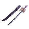 Light Up Sword Toy RGB LED Lighted Saber with Sound Sensor Shth for Cosplay Party Display Birthday Gifts