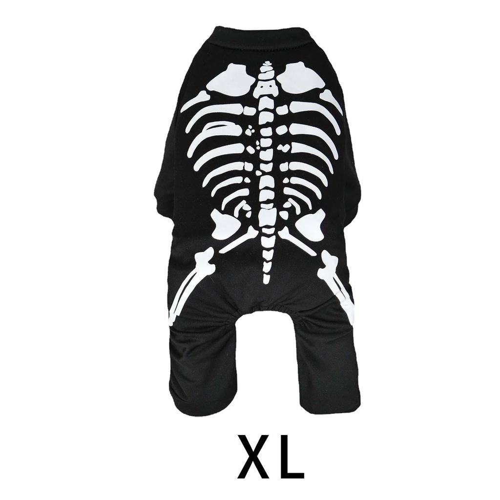 Halloween Dog Skeleton Costume, Halloween Pet Costume, Decorations Pet Clothes