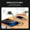MINIX p1 Mini 33W 2-Port GaN Wall Charger with Multi-Protection Safety System
