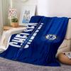 Chelsea Football Club Theme Printed Blanket - Perfect for Couch, Bed, Travel & Outdoor Use | Machine Washable, Cozy & Durable.