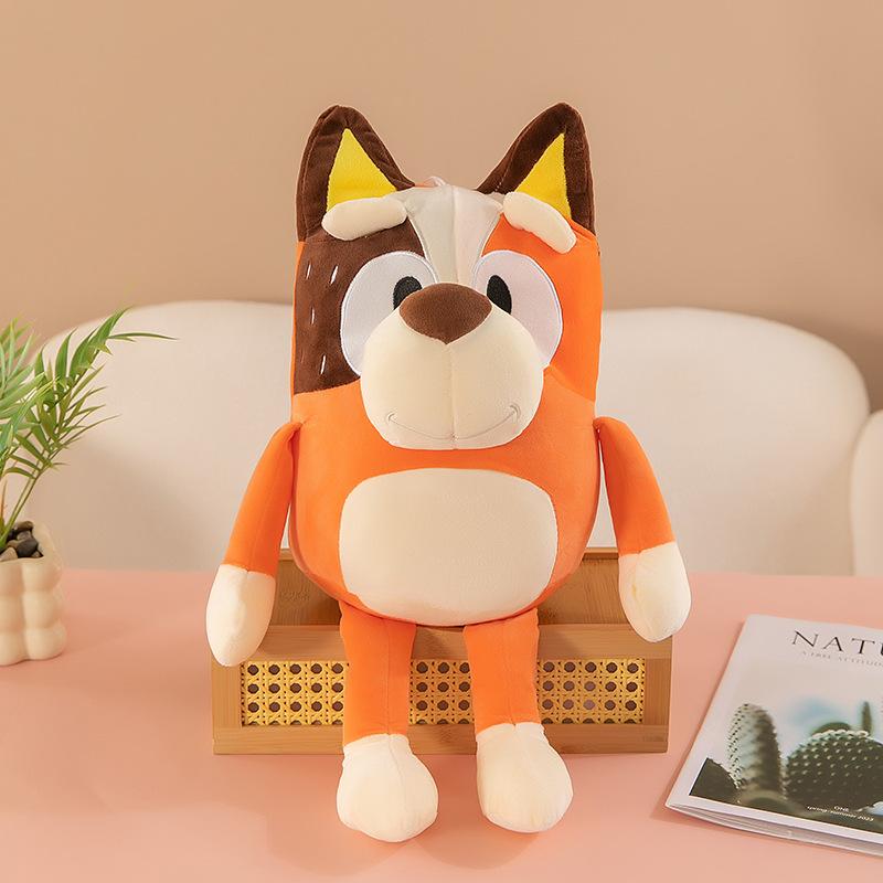 

Детские игрушки мультфильм анимация Bluey bingo семья плюшевые куклы подарки милая кукла кукольная машина животное 35CM