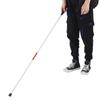 Durable Foldable Blind Cane Aluminum Alloy Non-Slip Walking Cane Stick Reflective White & Red Walking Stick Visual Impaired